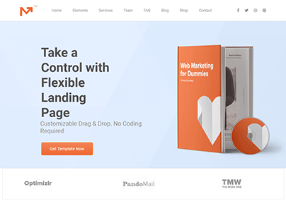 Landing Page for Wordpress site created by Pradip Ronet
