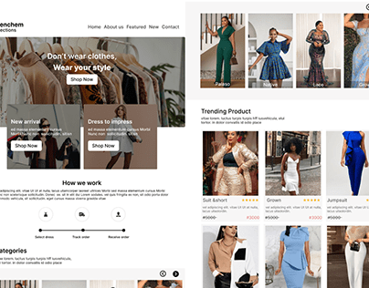 E-commerce for a fashion store