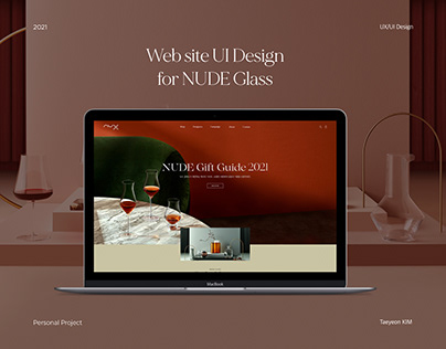 NUDE glass Website Design