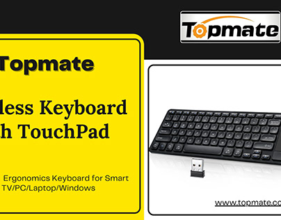 Topmate Wireless Keyboard with TouchPad