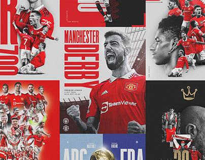 Projektminiaturansicht – 2022-23 Manchester United Social Media Graphics