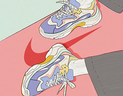 Project thumbnail - Sneakers Illustration