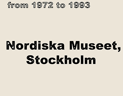 Nordiska Museet affisch
