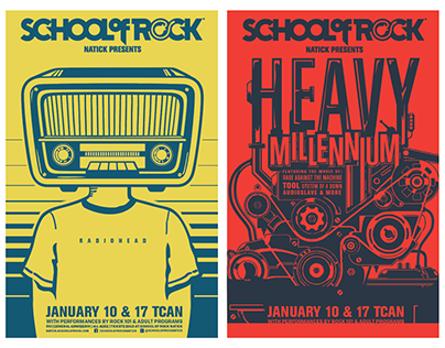 School of Rock Concert Posters