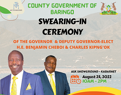 SWEARING-IN CEREMONY INVITATION - Baringo County