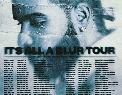 Drake It's All A Blur Tour Poster (Concept)