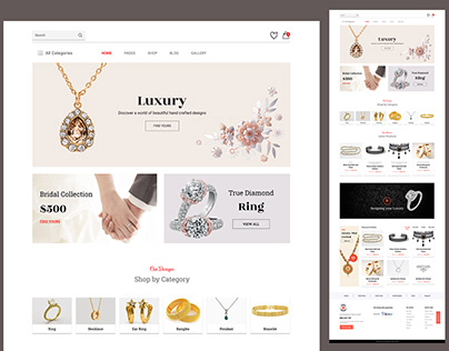 jewelry Website Templated Design
