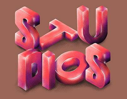 Chisel Style Illustration Typography