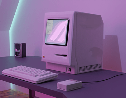 3D MODELING - Macintosh 128k (Blender)