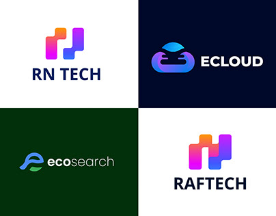 Technology logo design - tech logo