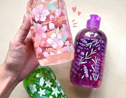 Packaging : Illustrations for NOKO Hand Wash