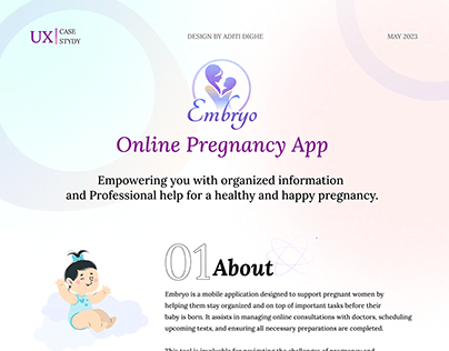 UX Case Study- Embryo (Pregnancy App)