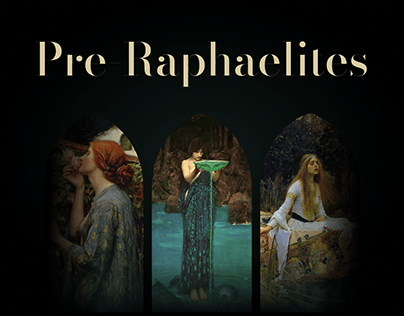 Pre-Raphaelites museum website (design concept)