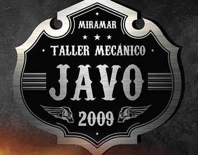 Taller mecánico Javo branding y diseño