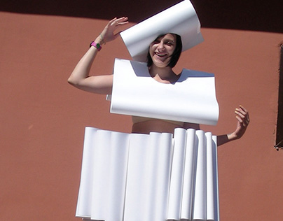 Student works (paper dress)