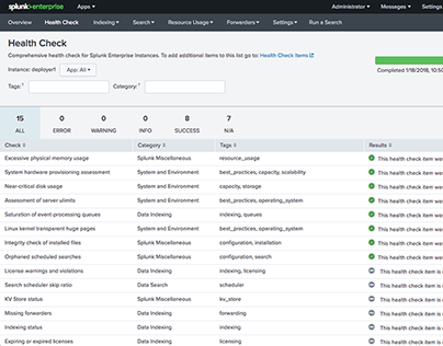 Splunk Health Check, One Click Troubleshooting (2016)