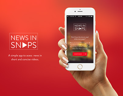 News In Snaps App UI Design