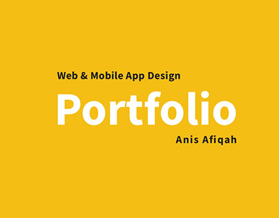 Web & Mobile App Design - Portfolio by Anis