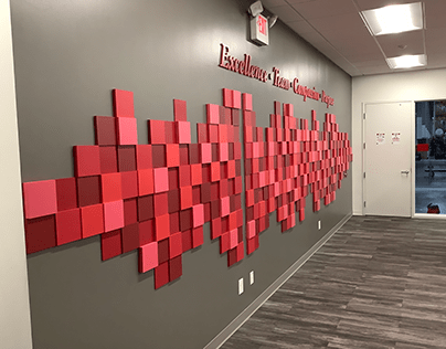 IU Health Employee Recognition Wall