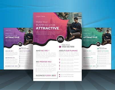 Creative modern business flyer template