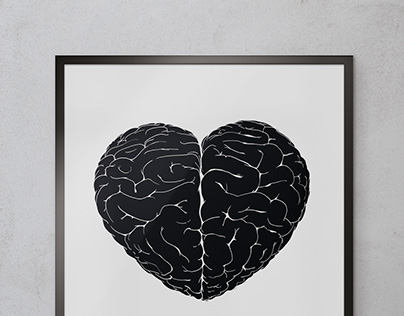 INTUITION / Heart's brain illustration