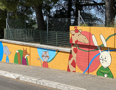 Muro asilo "L'aquilone" di Macerata