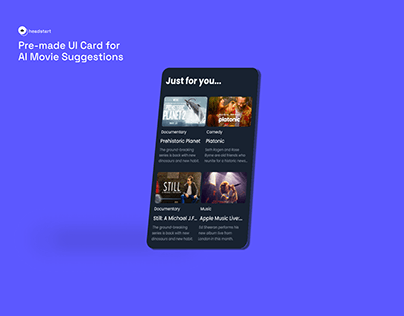 UI Card for AI Movie Recommendation