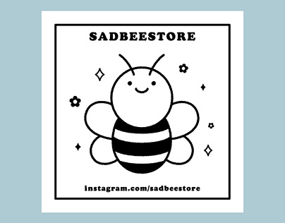 Sad Bee Store's Earrings Backing Card