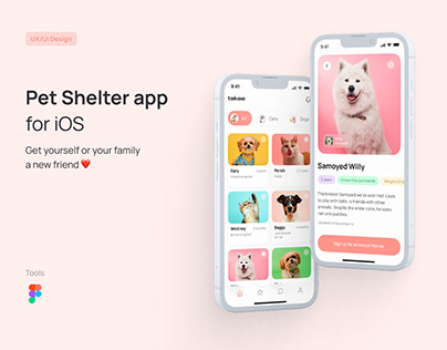 UX/UI Design. The Pet Shelter app from Marathon.