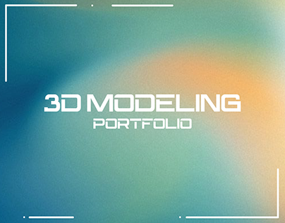 Portfolio 3D modeling | Product Design | NFT | Game