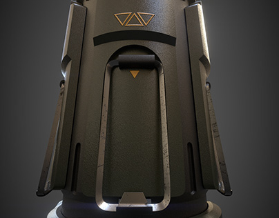 3D sci fi grenade