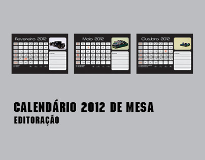 Calendário 2012 de Mesa