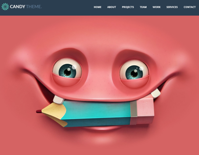 Candy - Flat Onepage HTML5 Template