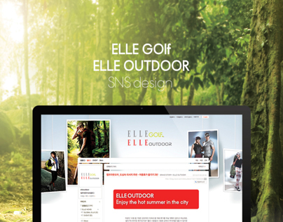 ELLE golf , outdoor SNS design