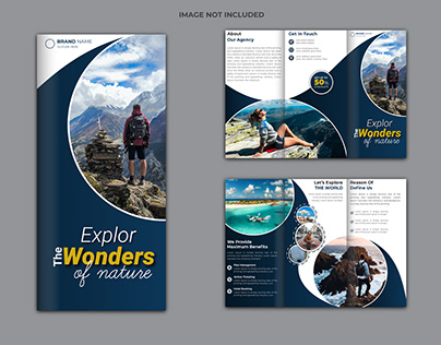 Travel Agency Tri Fold Brochure Design