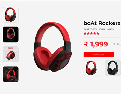 Boat Headphones Ui Design