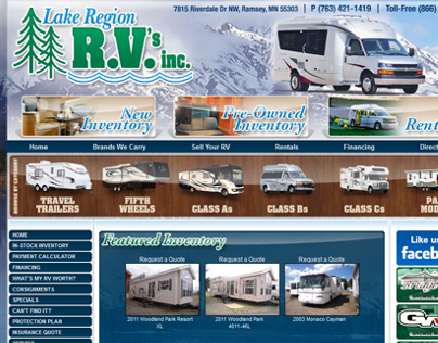 Lake Region RV Website Design