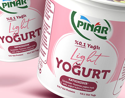 Pınar Light Yoghurt / Packaging