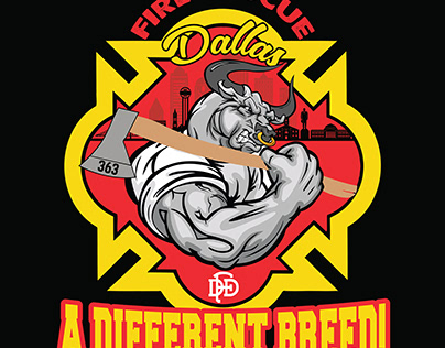Fire Rescue T-Shirt Design