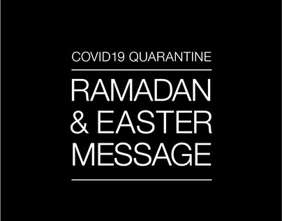 Covid19 Ramadan & Easter Message