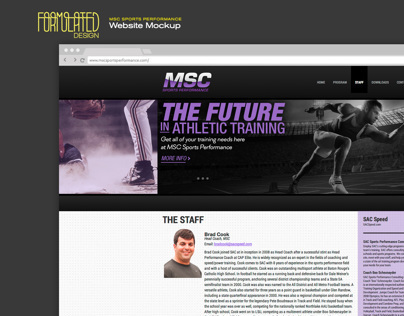 MSC Sports Performance Website