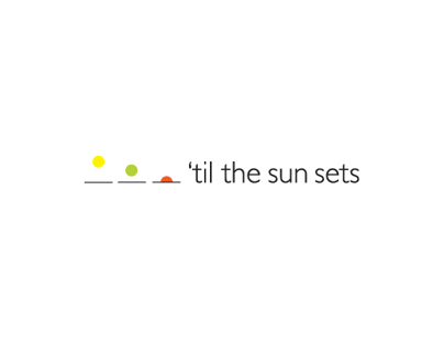 'til the sun sets - logo concept