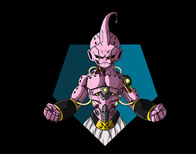 Kid Buu artwork I did fresco : r/dbz