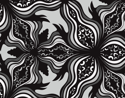 Abstract floral pattern. Vector illustration.