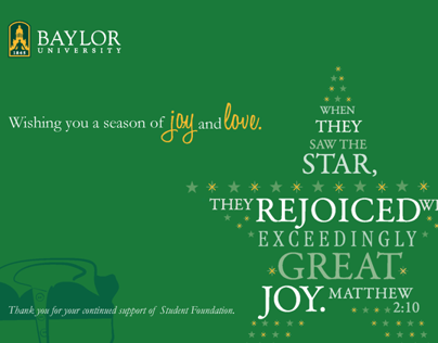 Baylor Christmas Ecard