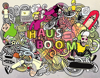 Haus Boom doodle mograph