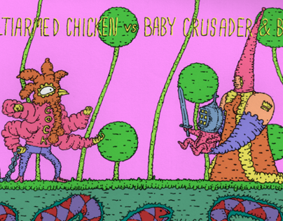Multiarmed Chicken vs Baby Crusader & Brynhild