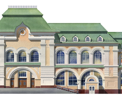 Illustrations for Russian Railways calendar