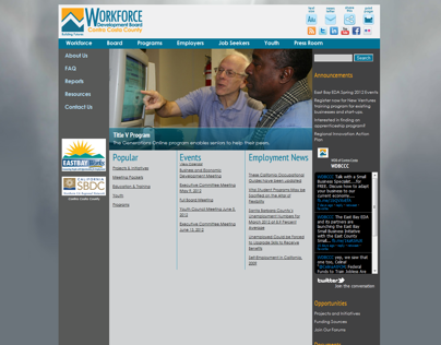 Website and Logo Redesign: Workforce Development Board