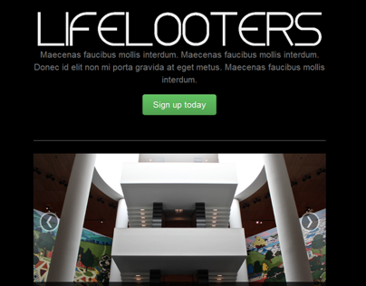 Lifelooters.com Landing Page